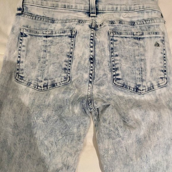 Rag and Bone Acid Wash Moto Jeans for INTERMIX - Picture 5 of 6